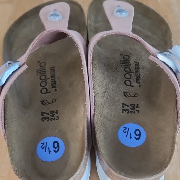 Birkenstock Gizeh Papillio Light Pink T-Stap Sandal Size 37 6.5 - Picture 6 of 6